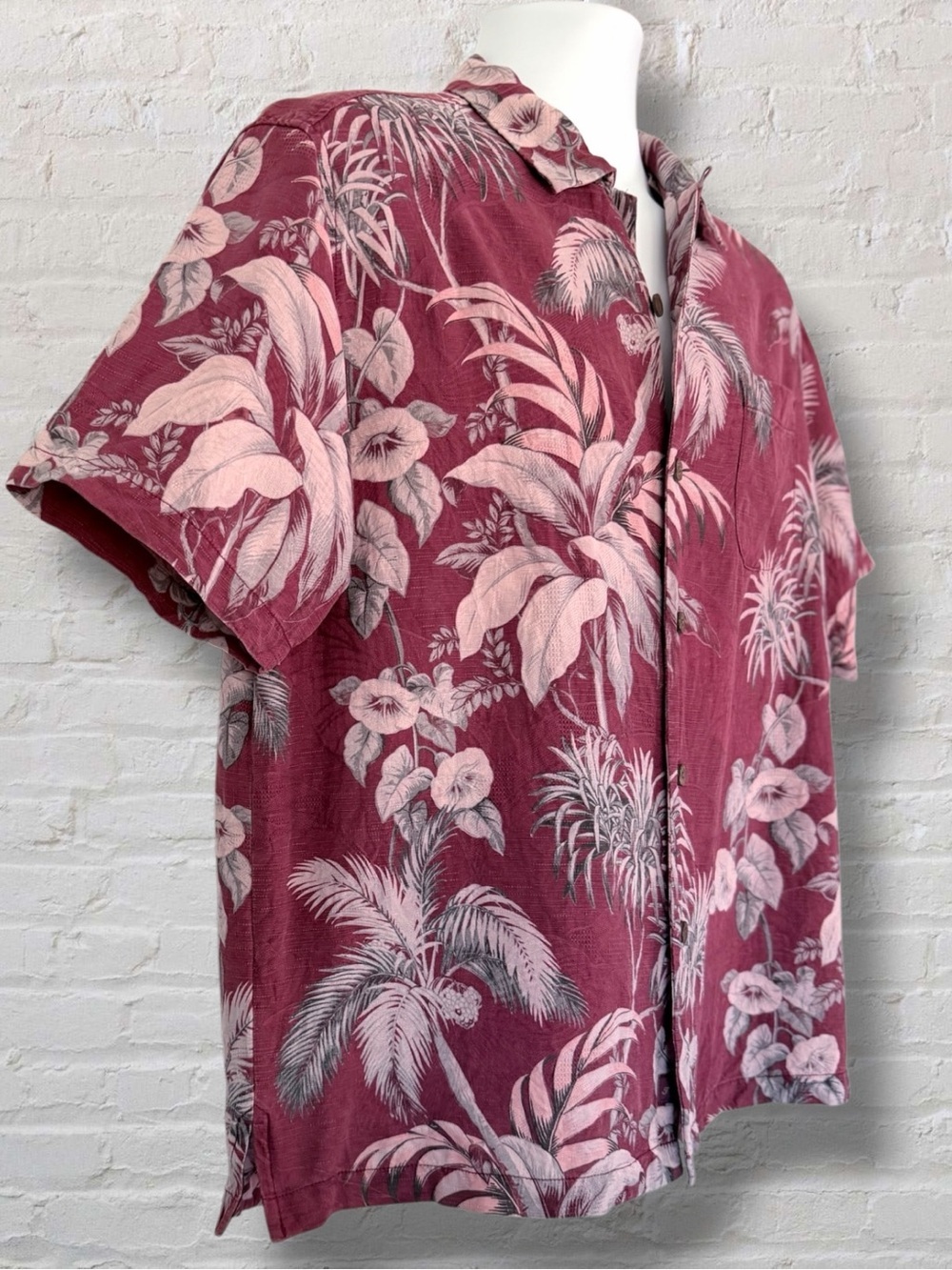 🌴 Tommy Bahama Original Fit 100% Silk Hawaiian Camp Shirt Medium